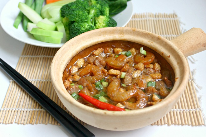 Thịt lợn kho quẹt
