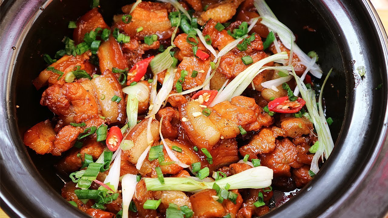 Thịt ba rọi kho tiêu